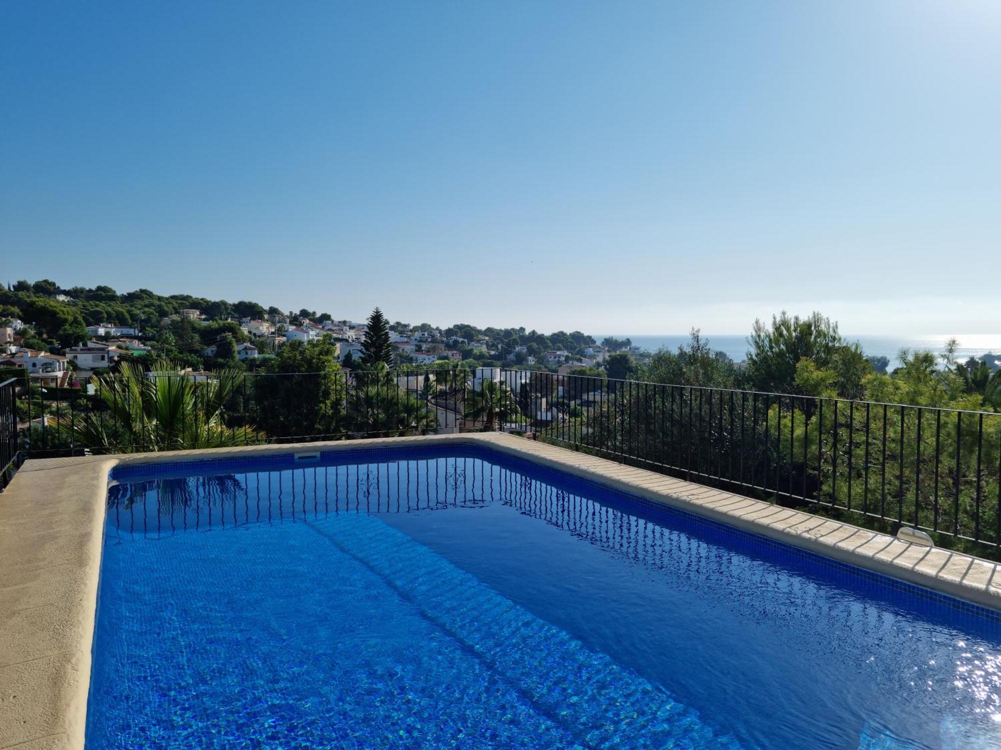 Meerblick Villa Mit Terrasse, Pool Und Kostenlosen Wlan Neu Renoviert Benissa Exterior foto